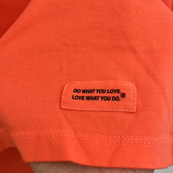 Life is Good orange cotton short sleeve top t-shirt women size XXL - Picture 5 of 6